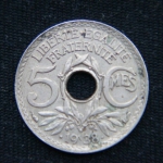 5 сантимов 1938 год