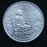 25 центов 2003 год Квотер штата Алабама