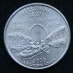 25 центов 2003 год Квотер штата Миссури