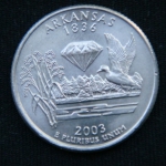 25 центов 2003 год Квотер штата Арканзас
