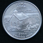 25 центов 2004 год Квотер штата Айова