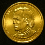 1 доллар 2011 год Президент США - Эндрю Джонсон (1865-1869)