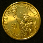 1 доллар 2008 год Президент США - Мартин Ван Бюрен (1837-1841)