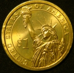 1 доллар 2008 год Президент США - Джон Куинси Адамс (1825-1829)
