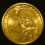1 доллар 2010 год Президент США - Франклин Пирс (1853-1857)