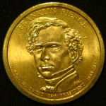 1 доллар 2010 год Президент США - Франклин Пирс (1853-1857)