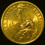 1 доллар 2010 год Президент США - Джеймс Бьюкенен (1857-1861)