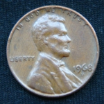 1 цент 1968 год D