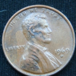 1 цент 1969 год D