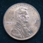 1 цент 2000 год D