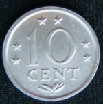 10 центов 1979 год Нидерландские Антильские острова