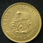 1 цент 1964 год ЮАР