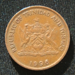 5 центов 1996 год Тринидад и Тобаго