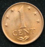 1 цент 1977 год  Нидерландские Антильские острова