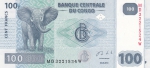 100 франков 2013 год ДР Конго