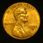 1 цент 1983 год D