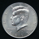 1\2 доллара 2012 год Р Kennedy Half Dollar