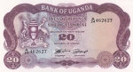 20 шиллингов 1966 года  Уганда