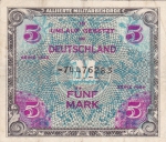 5 марок 1944 года  зона оккупации под управлением Советской администрации
