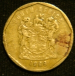 10 центов 1999 год ЮАР
