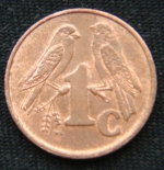 1 цент 1999 год ЮАР