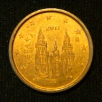 1 евроцент 2011 год Испания