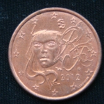5 евроцентов 2012 год Франция