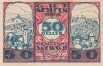 50 геллеров 1920 год  Австрия Нотгельд