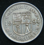 1 рупия 1994 год Маврикий