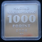 1000 форинтов 2008 год Венгрия 115 лет новостной службе "Telefon Hírmondó"