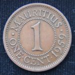 1 цент 1959 год Маврикий