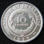 10 леоне 1996 год Сьерра-Леоне