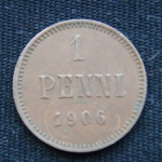 1 пенни 1906 год