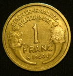 1 франк 1940 год