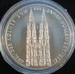 5 марок 1980 год ФРГ 100 лет со дня окончания строительства Кёльнского собора