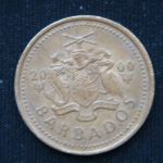 5 центов 2000 год Барбадос