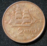 2 евроцента 2011 год
