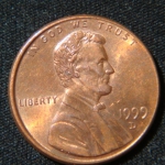 1 цент 1999 год США D